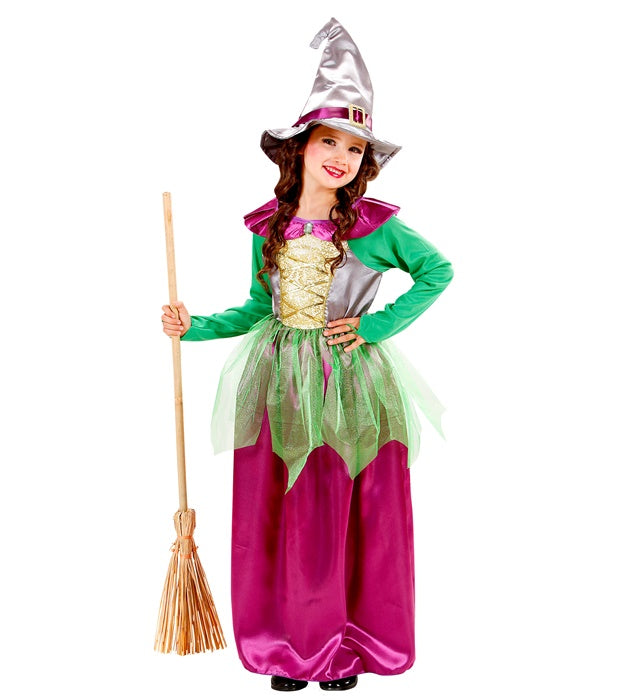 Witch Green/Purple -  Dress, Hat 