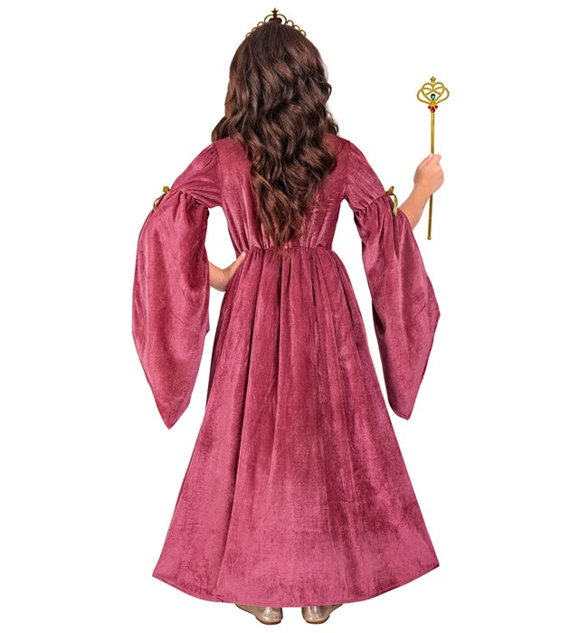 Medieval Princess  Dress With Petticoat, Crown 