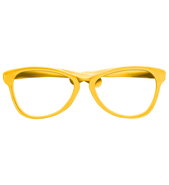 Yellow Giant Clown Glasses