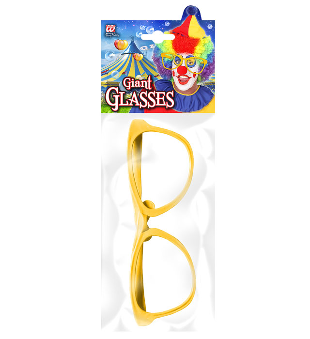 Yellow Giant Clown Glasses
