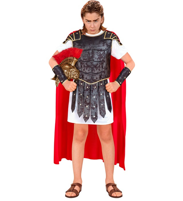 Roman Centurion  Tunic, Armour With Cape, Arm Guards 