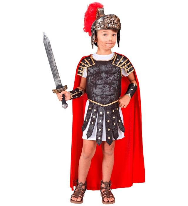 Roman Centurion  Tunic, Armour With Cape, Arm Guards 