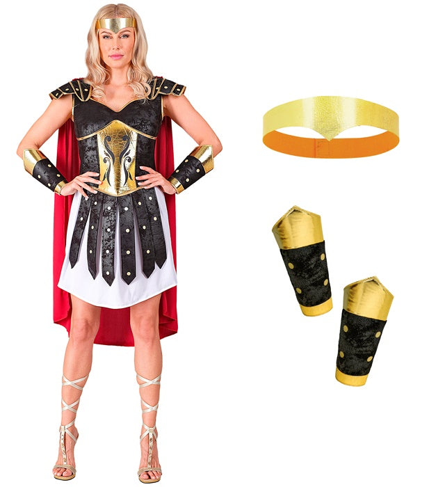 Roman Centurion  Tunic, Armour With Cape, Headband, Armgaurds 