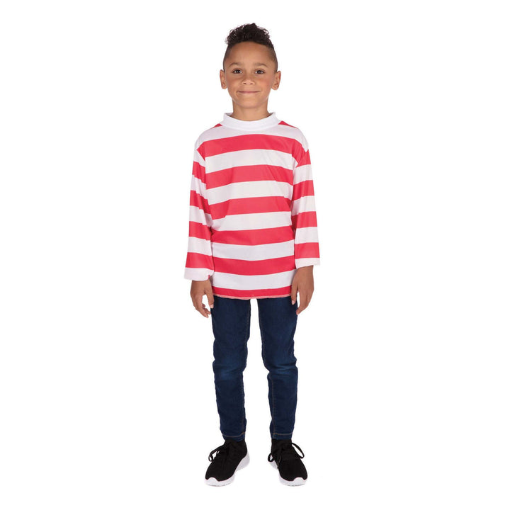 Striped Top Red White Waldo Childrens Costume 1