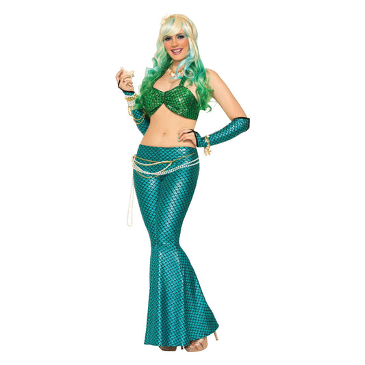 Mermaid Leggings Blue Adult Costume Female Fits Upto 5ft 9in 175cm 1