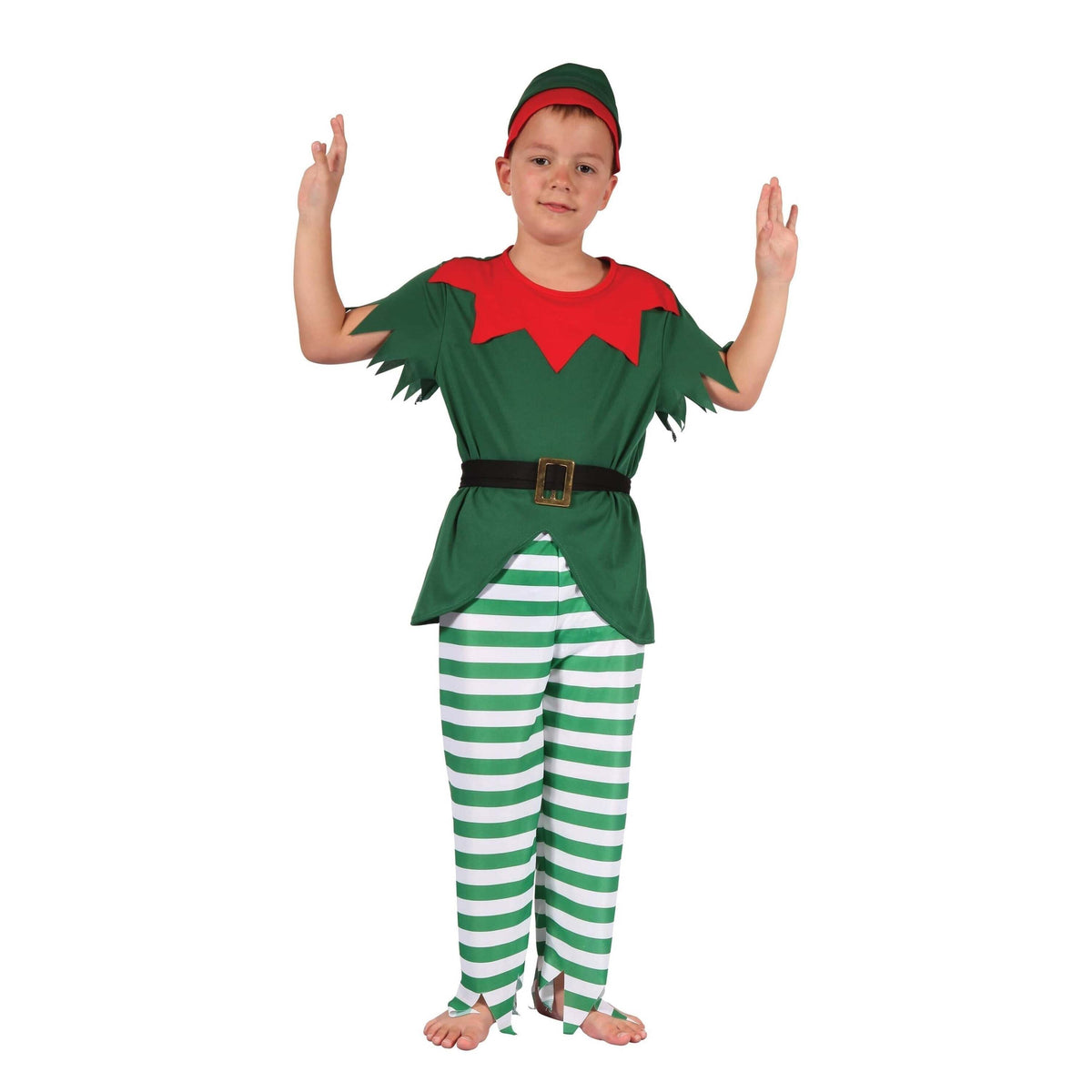 Santas Helper Boy Christmas Elf Childrens Costume 1
