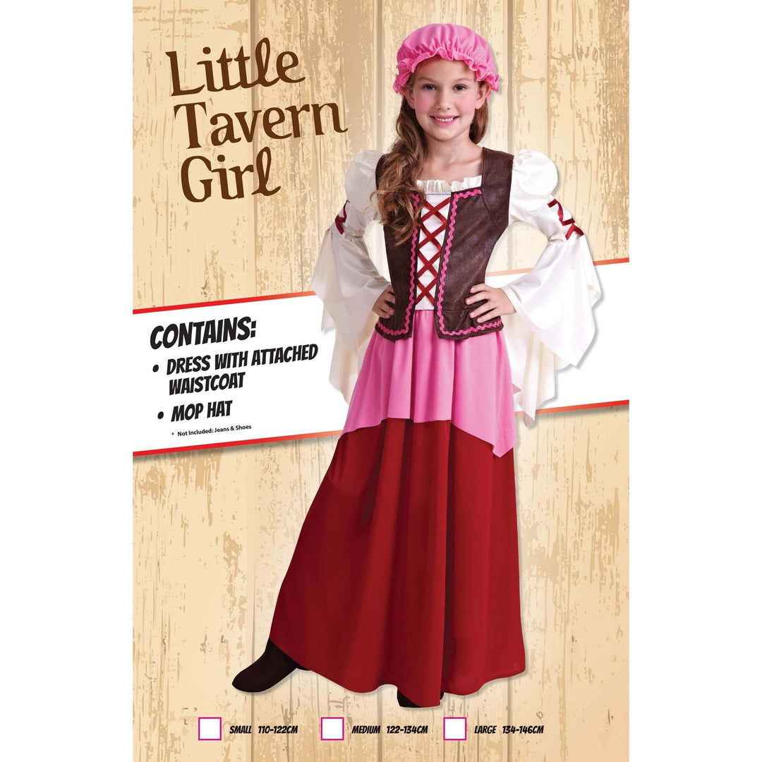 Little Tavern Girl Childrens Costume 1