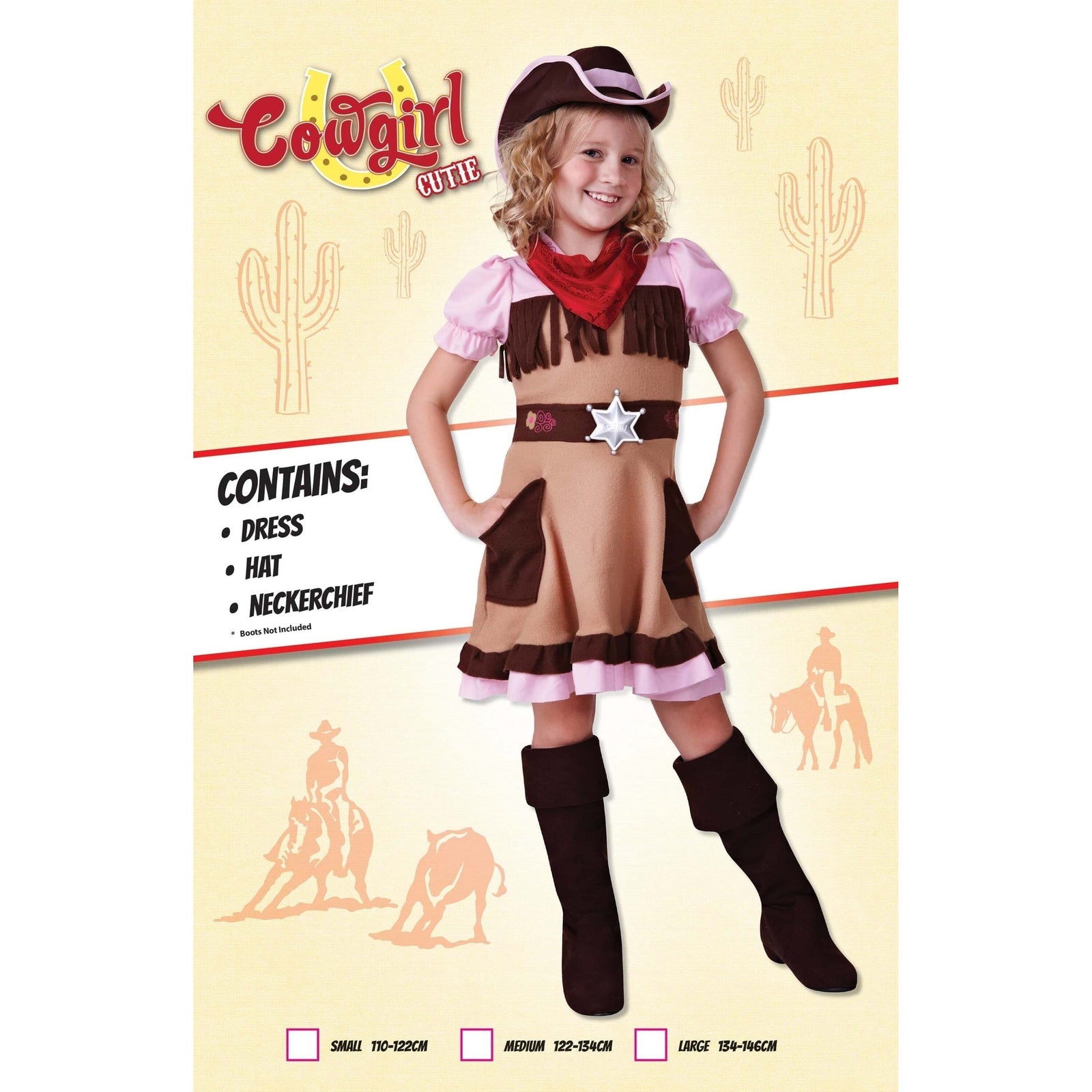 Cowgirl Cutie Childrens Costume 1