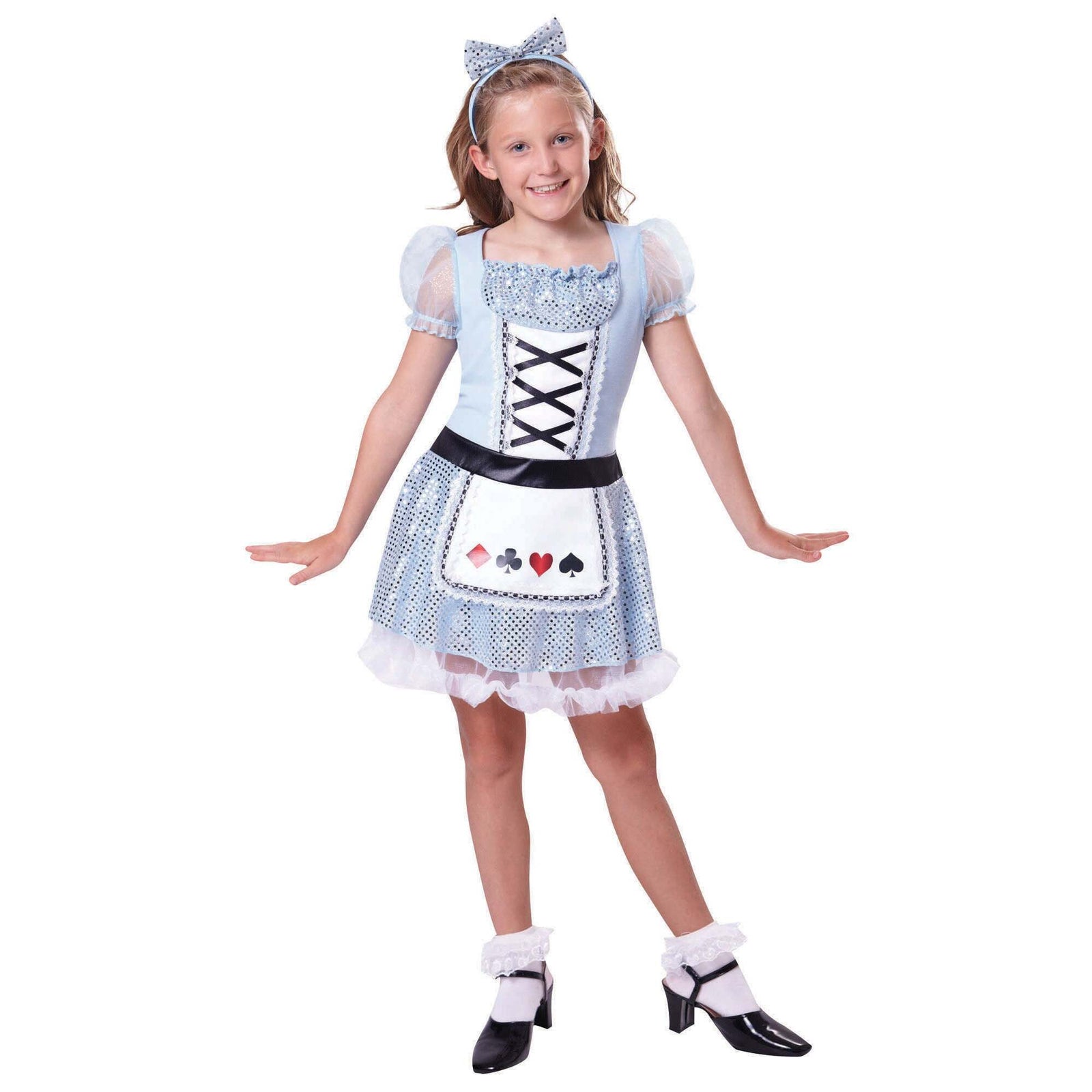 Card Girl Costume Alice in Wonderland Blue Dress 1