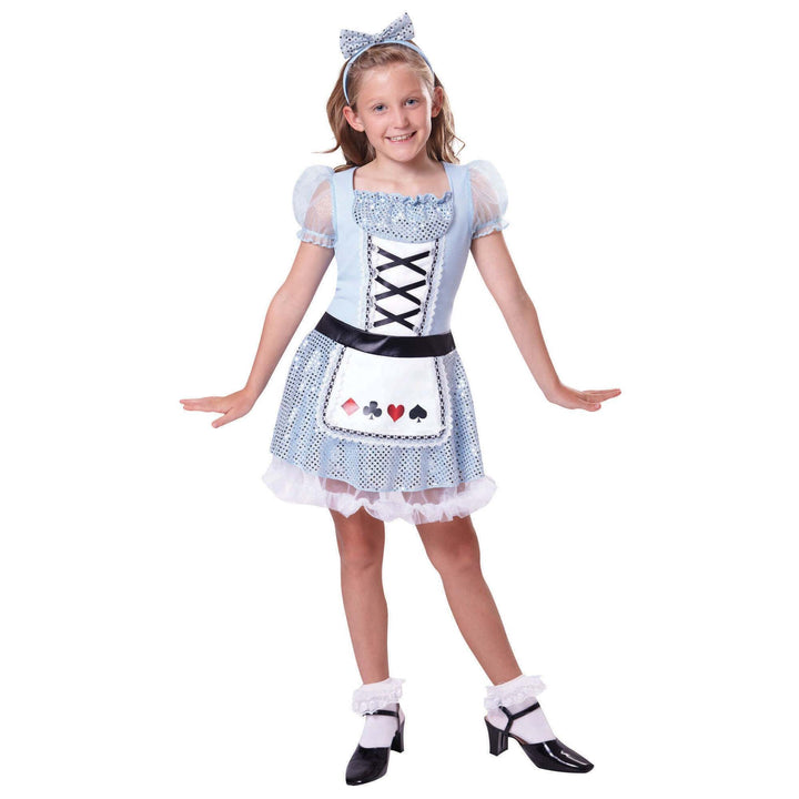 Card Girl Costume Alice in Wonderland Blue Dress 1