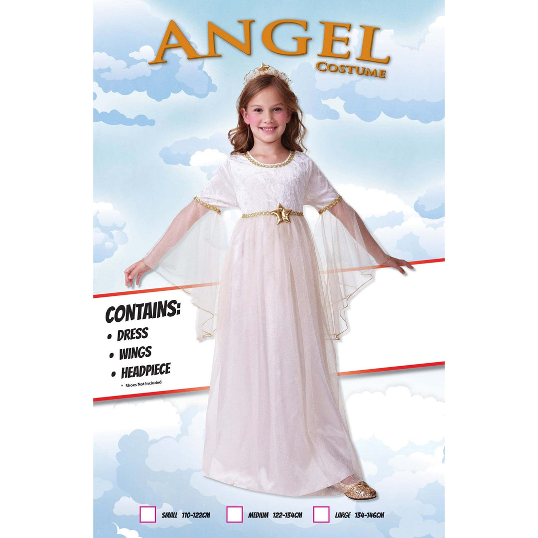 Angel Long Sleeves Childrens Costume 1