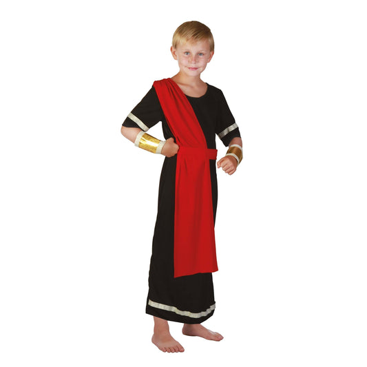 Caesar Black Toga Childrens Roman Costume 1