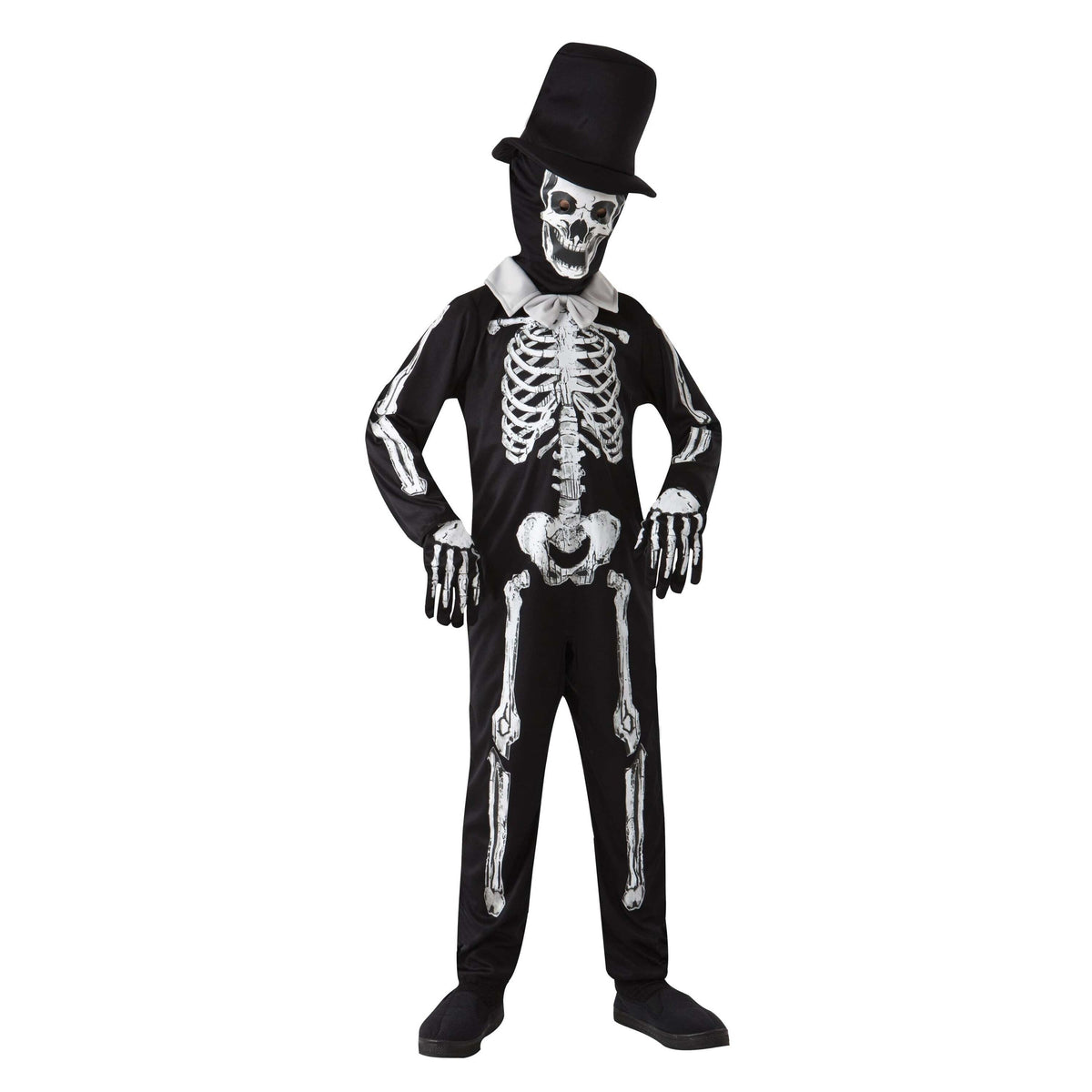 Skeleton Bone Zombie Childrens Costume 1