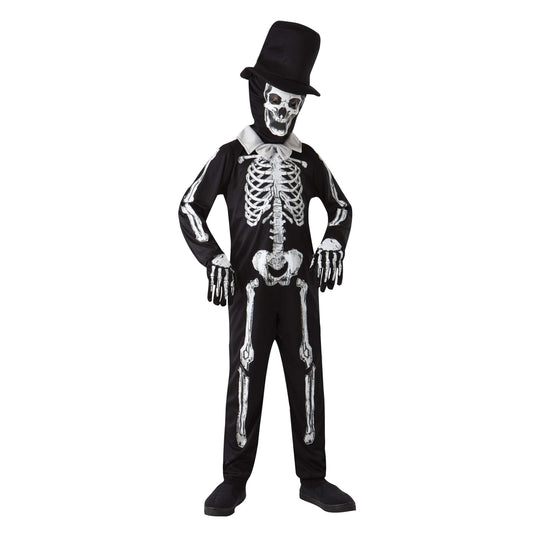 Skeleton Bone Zombie Childrens Costume 1