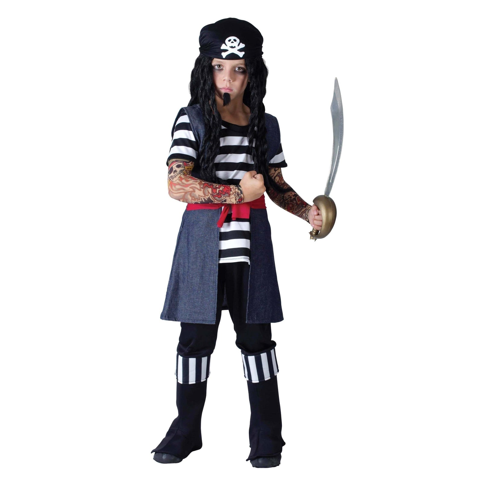 Tattoo Pirate Boy Childrens Costume 1