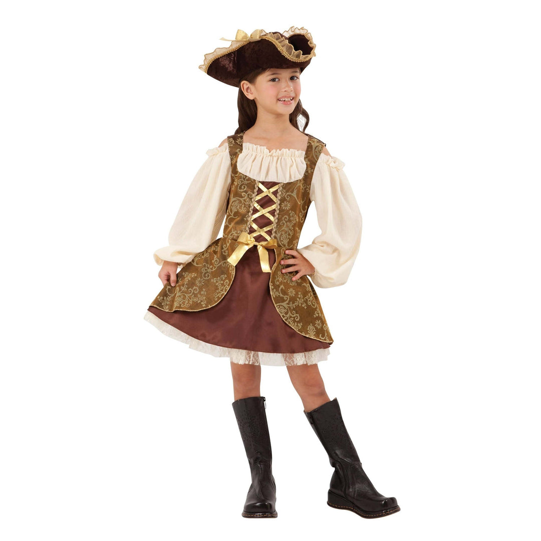 Golden Pirate Dress Childrens Costume 1