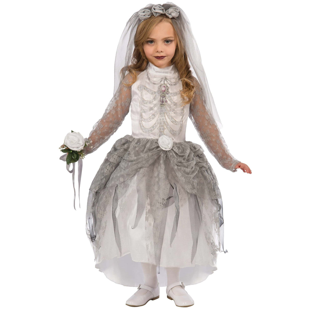 Skeleton Bride Childrens Costume 1