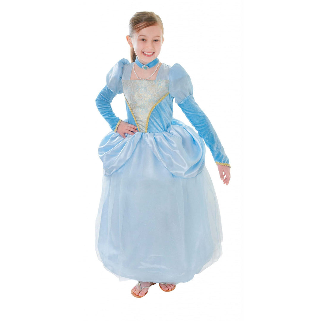 Blue Princess Dress + Choker Medium Childrens Costume Female 1