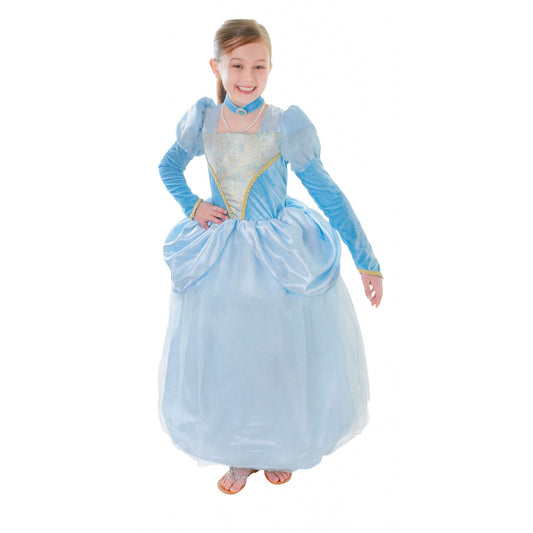 Blue Princess Dress + Choker Medium Childrens Costume Female 1