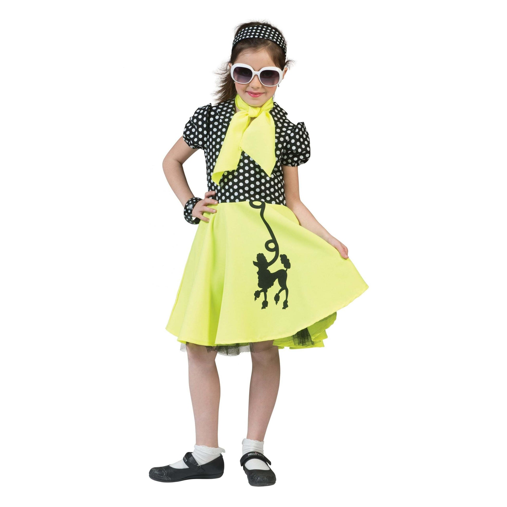 Poodle Dress Yellow with Black Medium Childrens Costume Female 1