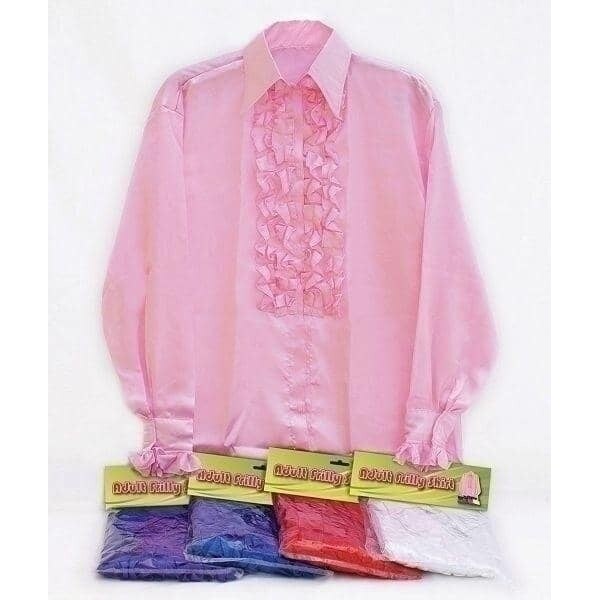 Satin Ruffle Shirt Mens Costume 1