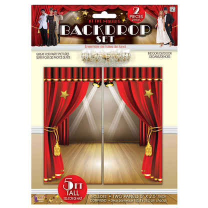 At The Movies Backdrop Set Cinema Party Decoration 1