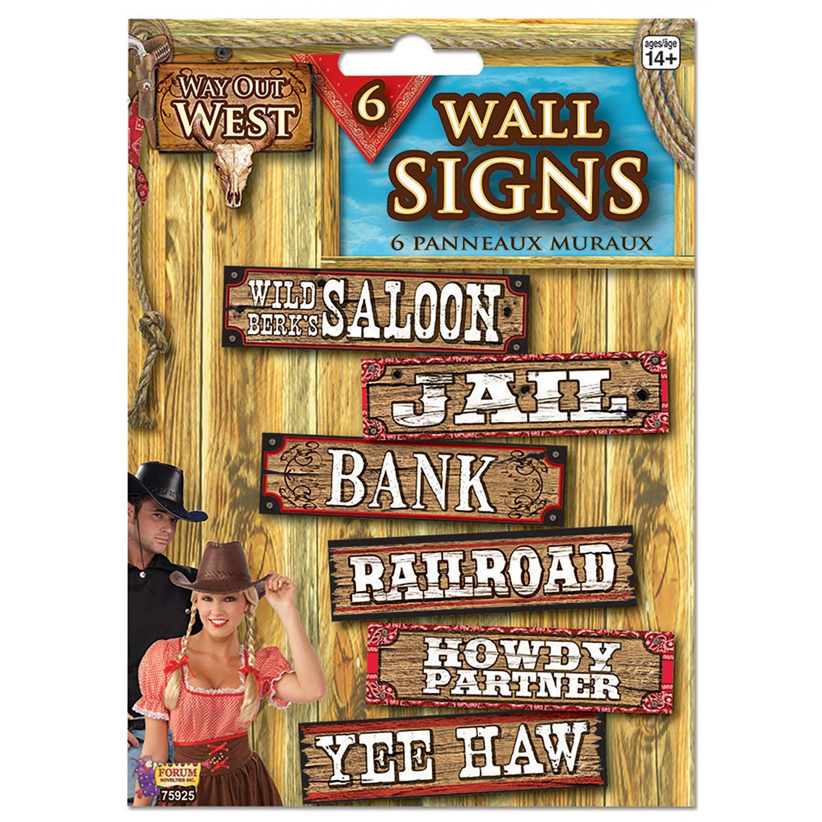 Way Out West Signs Multi Party Goods Unisex 1