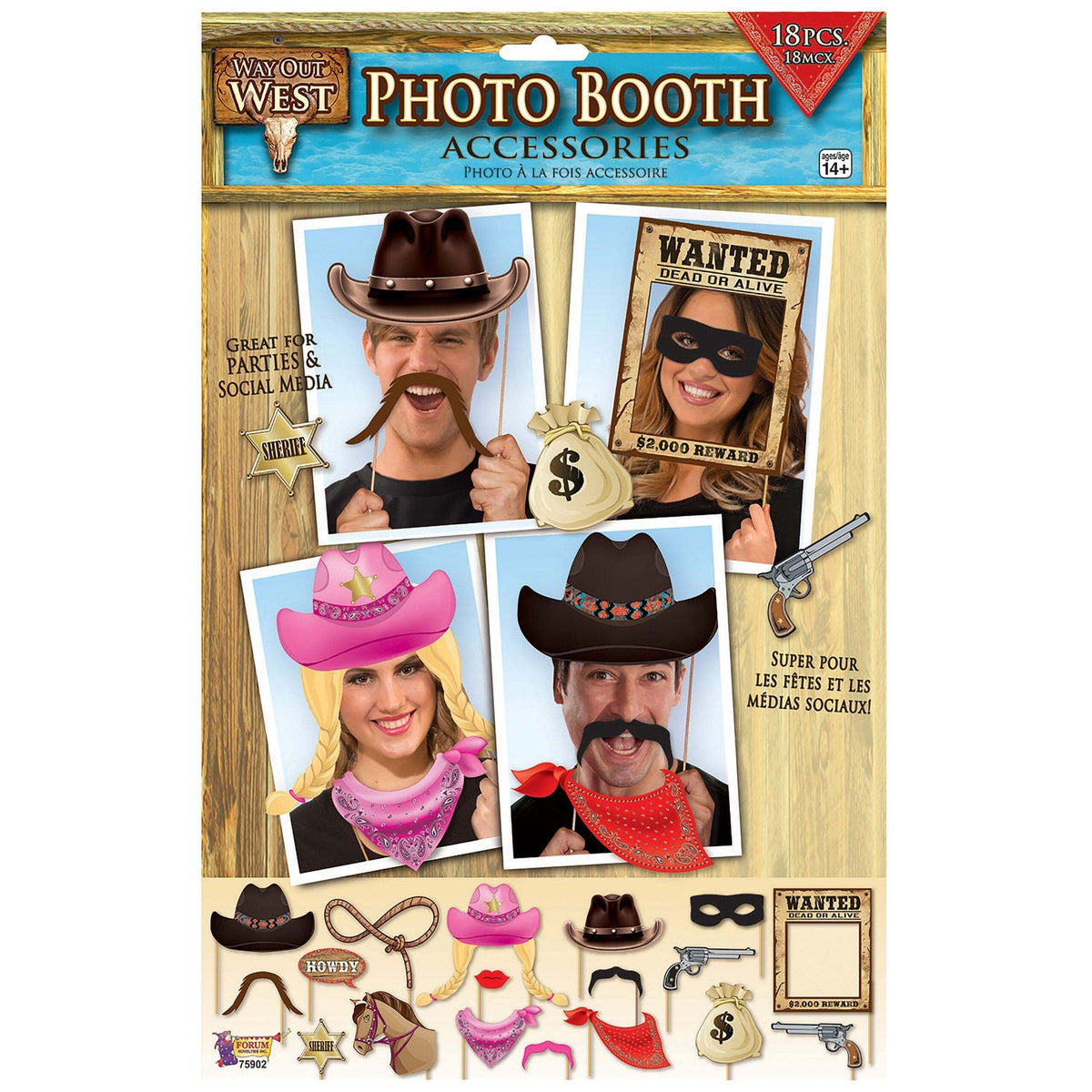 Way Out West Photo Booth Multi Party Goods Unisex 1