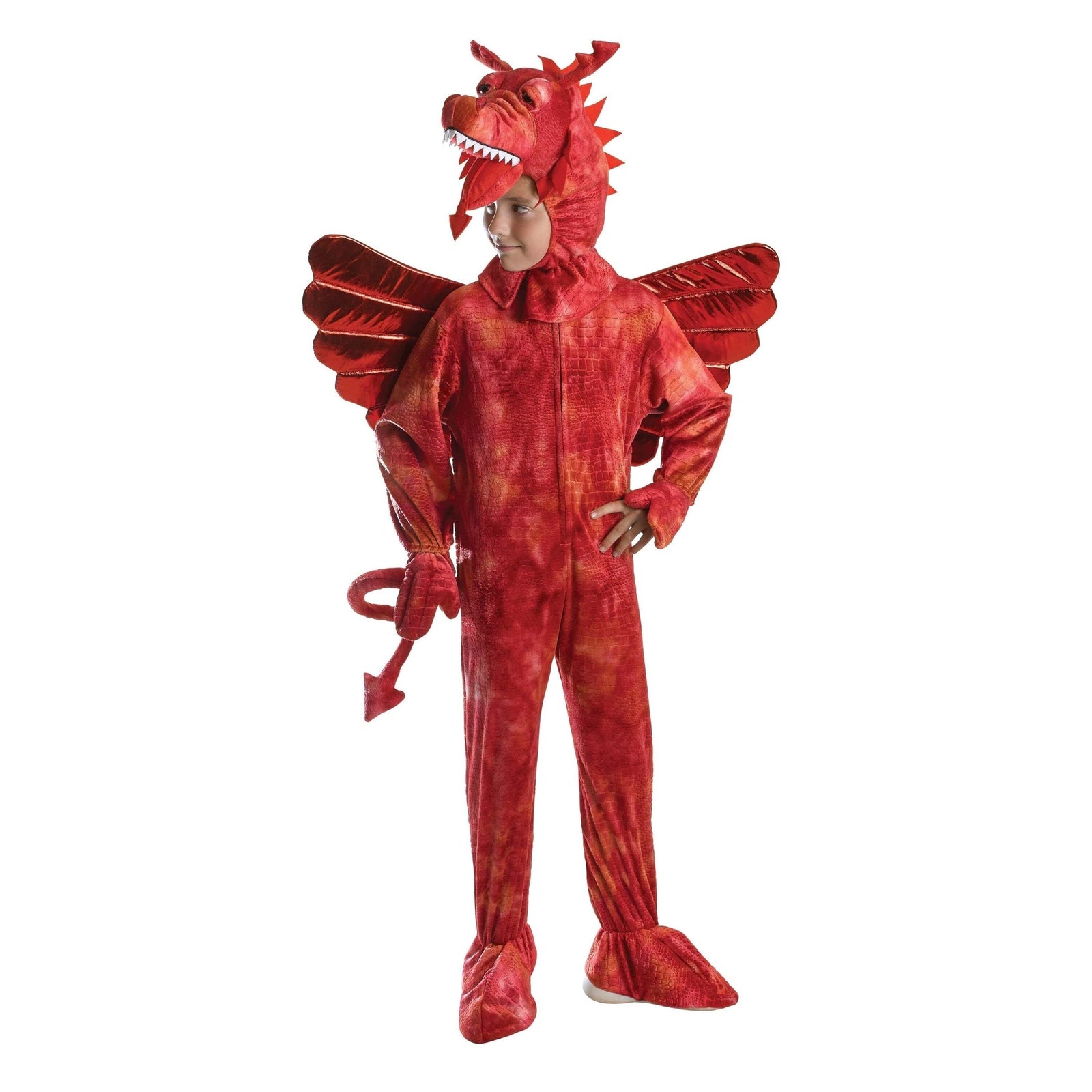 Majestic Red Dragon Kids Costume 1