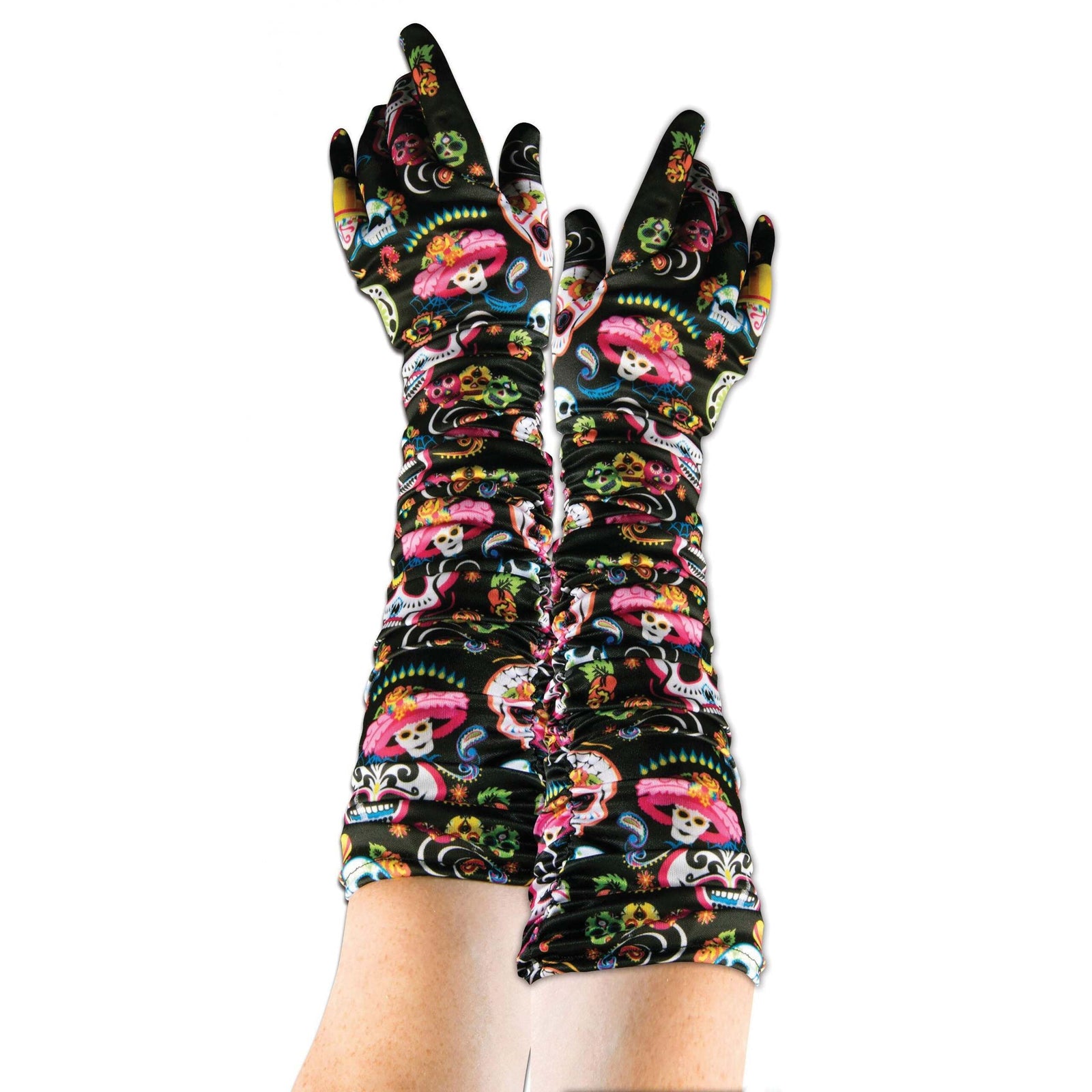 Day of Dead Gloves Costume Accessory 1