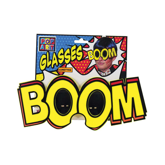 Pop Art Jumbo 'boom' Glasses Costume Accessories Male 1