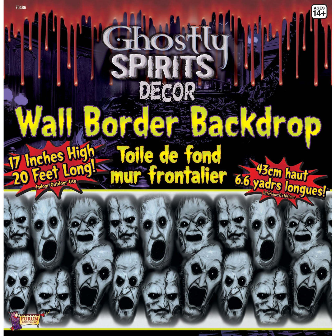 Ghostly Spirit Screaming Face Decoration Halloween Items Unisex 1