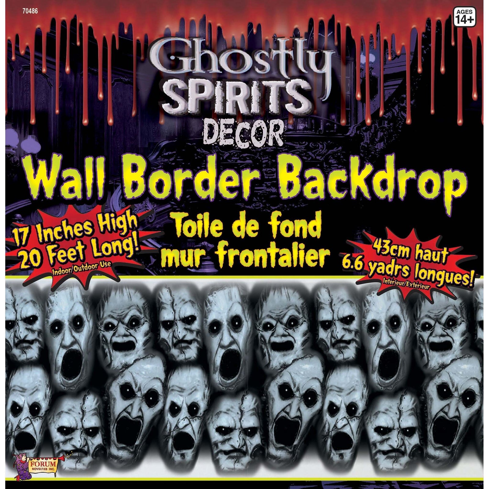 Ghostly Spirit Screaming Face Decoration Halloween Items Unisex 1