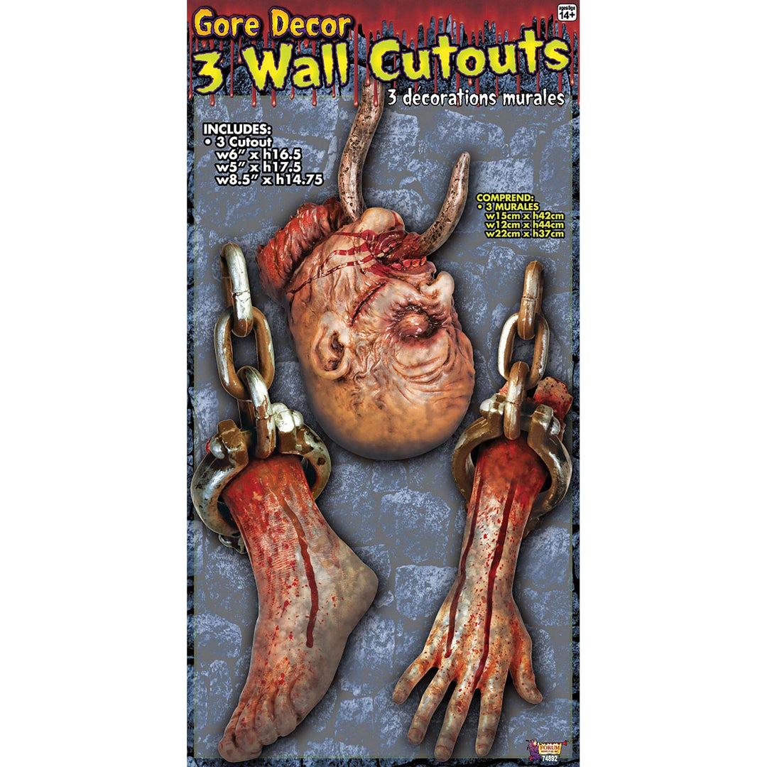Severed Body Parts Cut Out Halloween Items Unisex 1