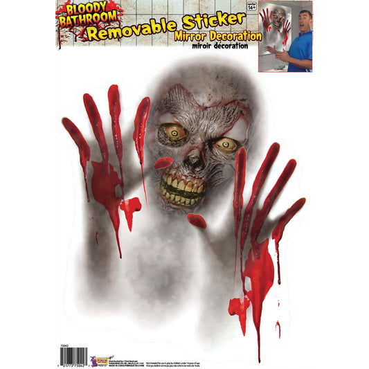 Bloody Bathroom Mirror Stickers Halloween Decoration 1
