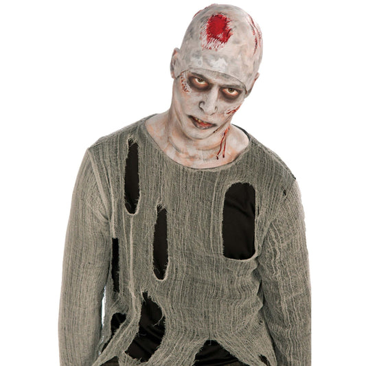 Zombie Bald Cap Halloween Walking Dead Scalp 1