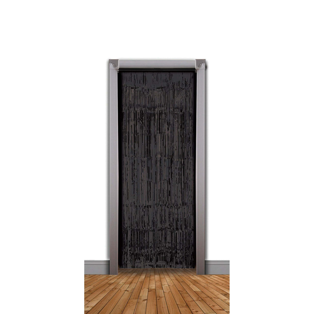 Doorway Curtain Black 240x94cm Party Goods Unisex 1