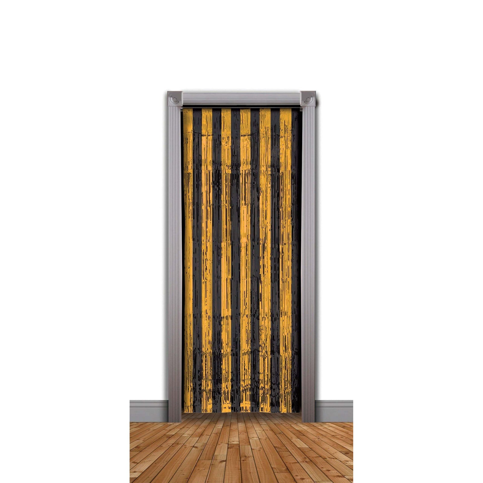 Doorway Curtain Orange Blk 240x94cm Party Goods Unisex 1