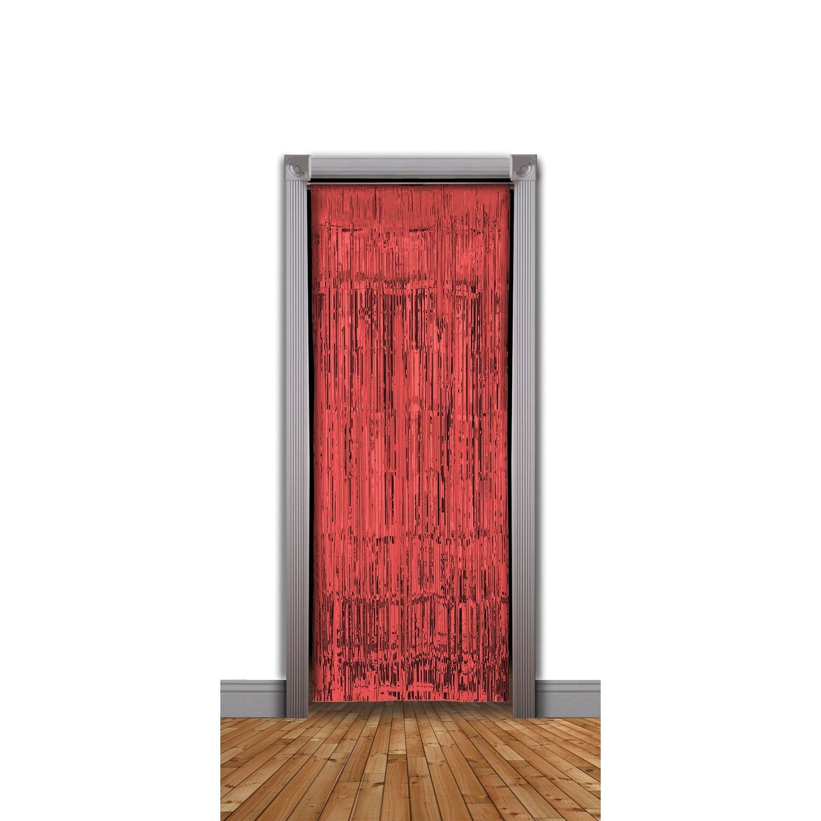Doorway Curtain Red Tinsel 240x94cm Party Goods Unisex 1