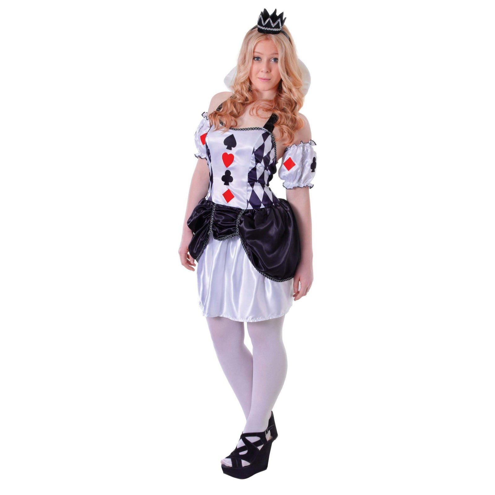 Harlequin Queen of Cards Costume Teen 12-15 Years 1