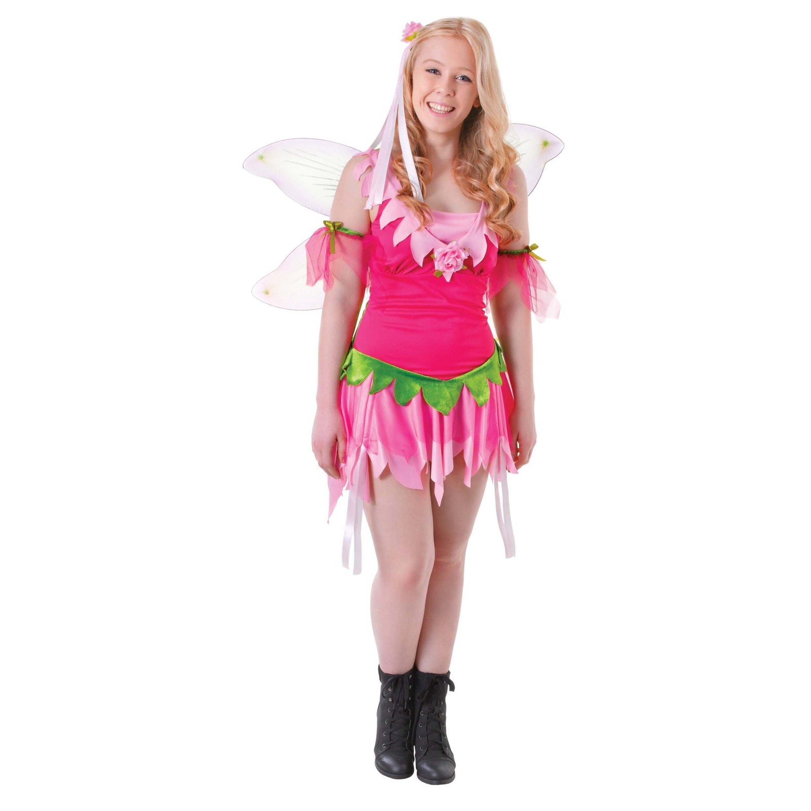 Flower Fairy Costume Teen Size Frayed Skirt 12-15 Years 1