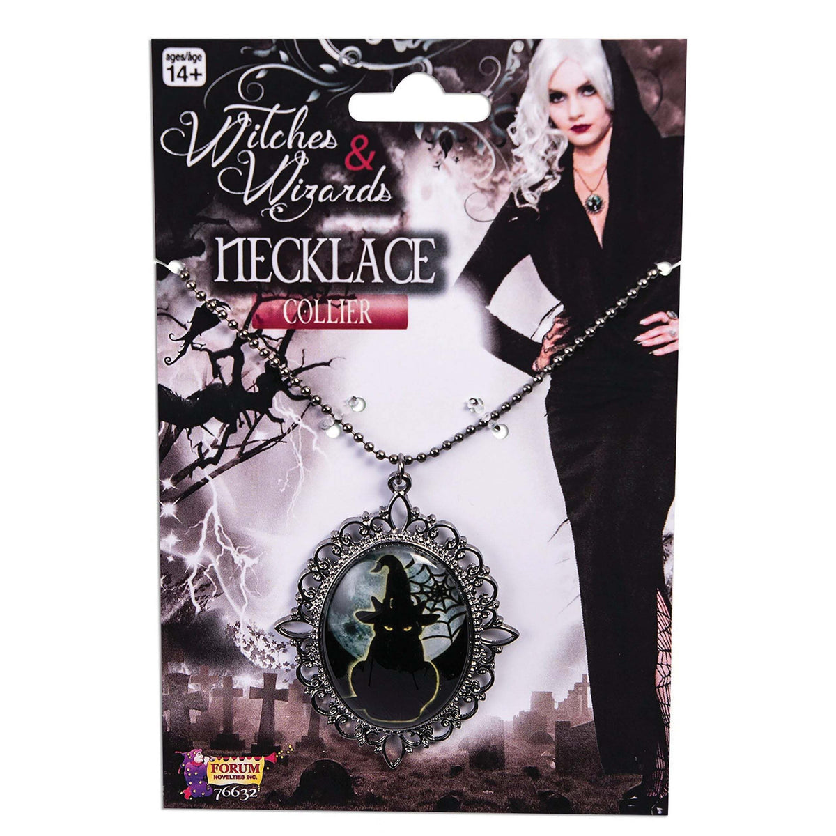 Witches Cameo Necklace Costume Accessories 1