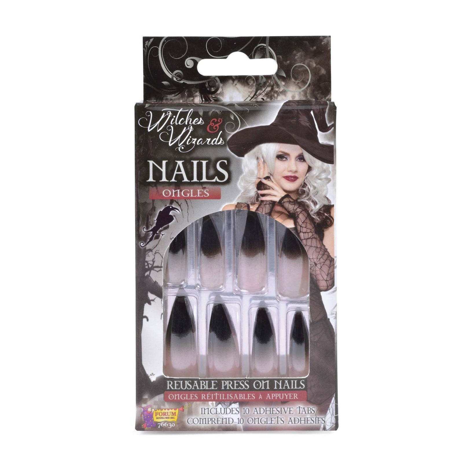 Witches Fake Nails Press on Halloween Accessory 1