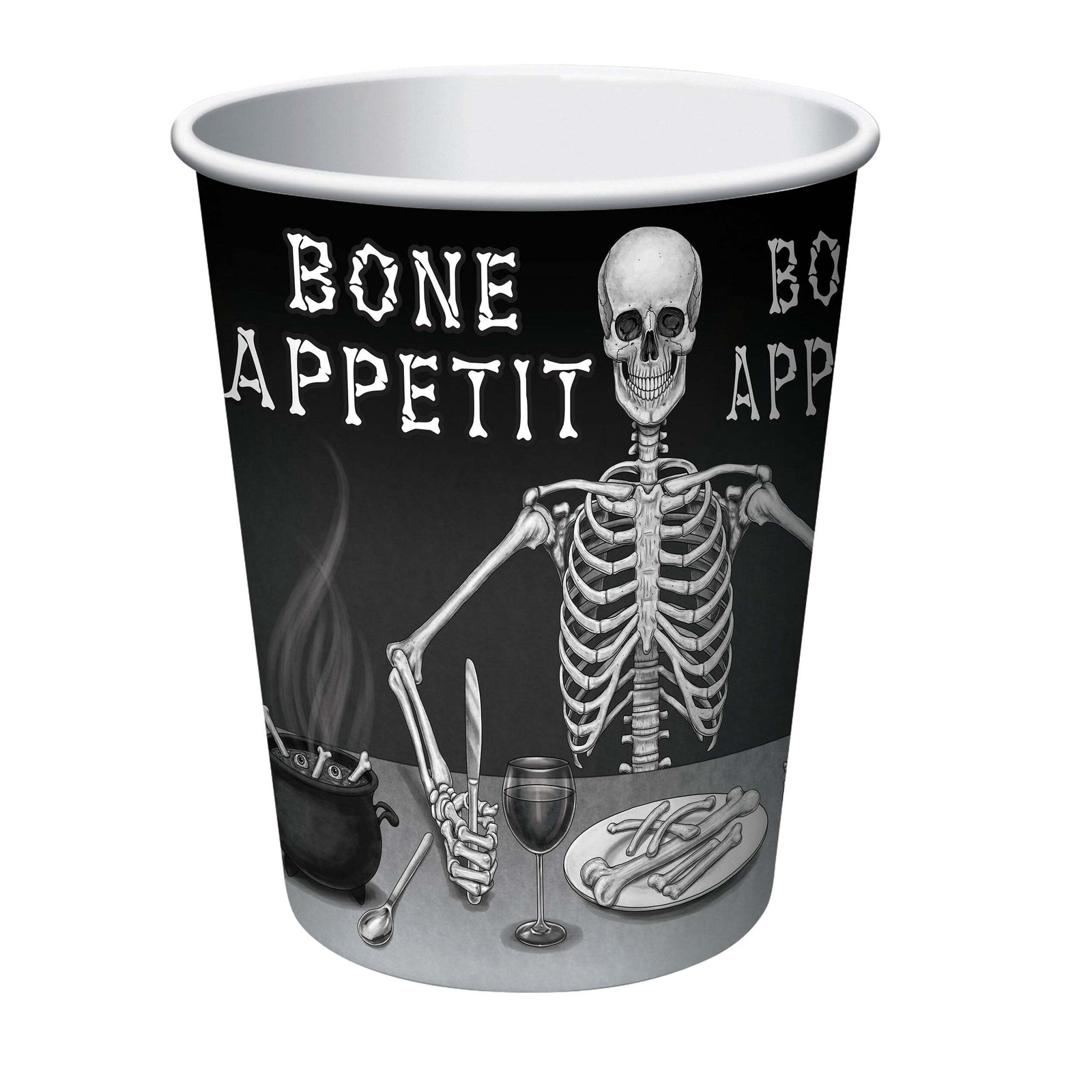 Bone Appetit Cup 9oz 8pc Party Goods 1