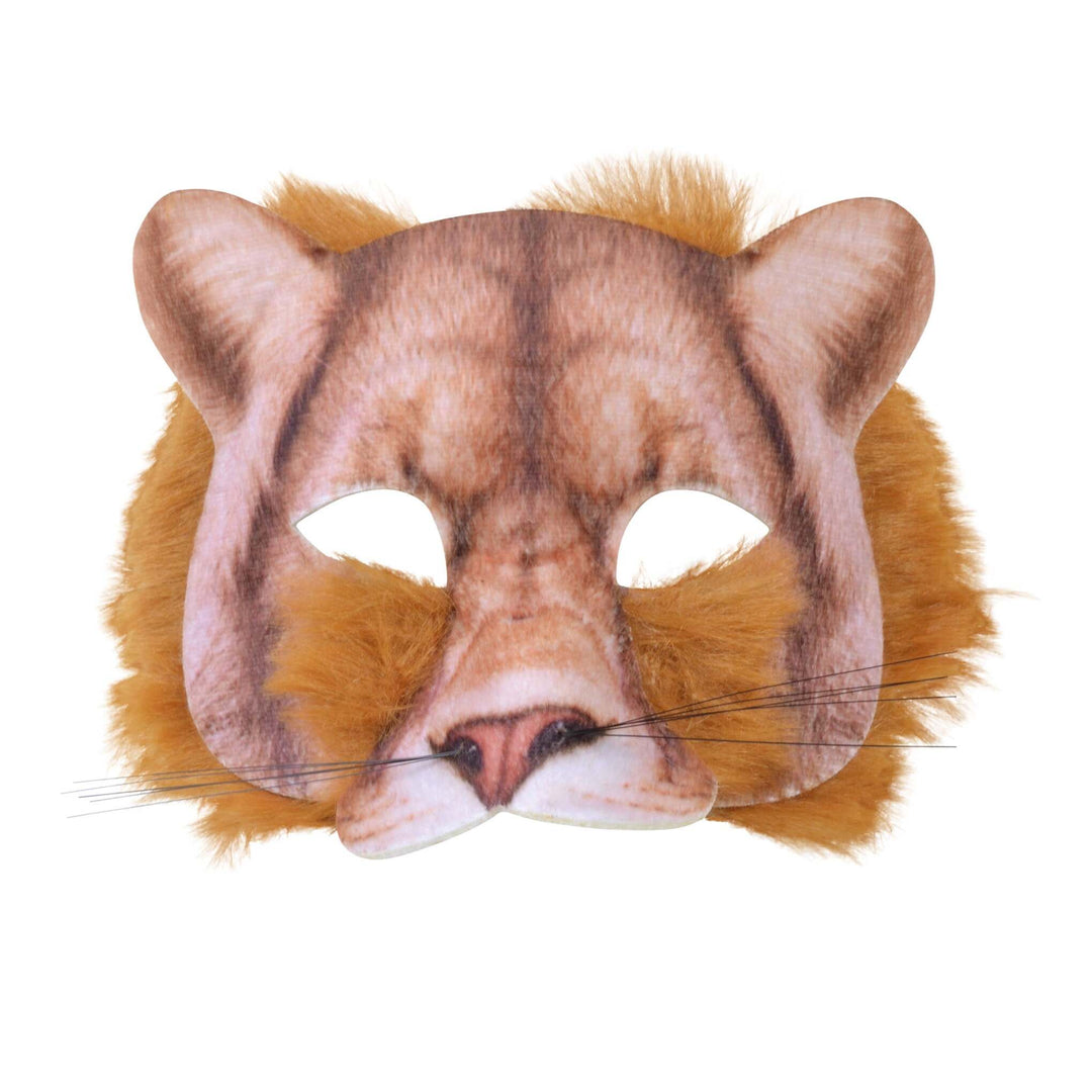 Lion Face Mask Realistic Fur Simba Costume Accessory 1
