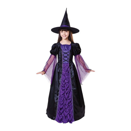 Princess Witch Black Purple Small Children's Costume Female To Fit Child Of Height 110cm 122cm 1