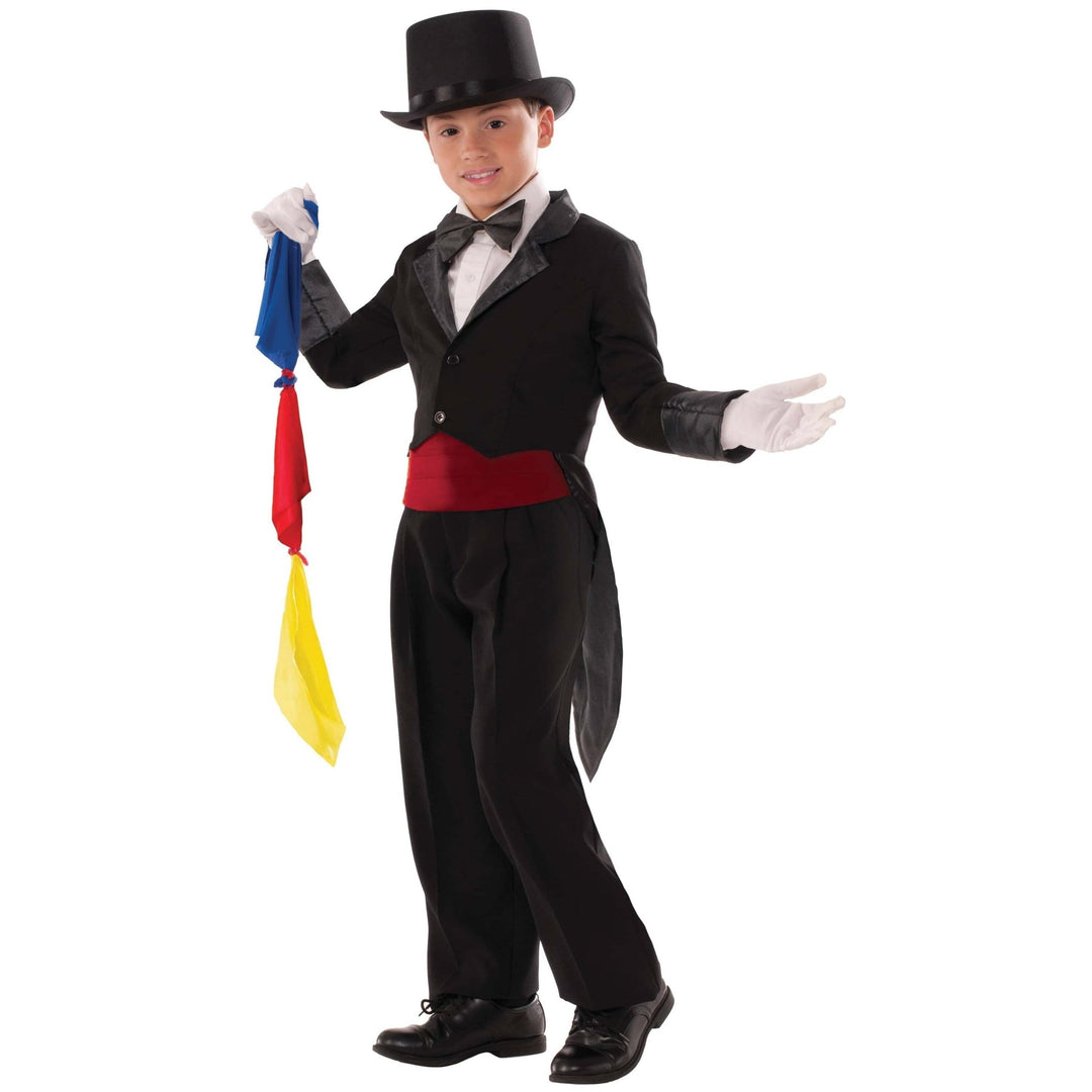 Magicians Costume Tailcoat and Scarves Kids 1