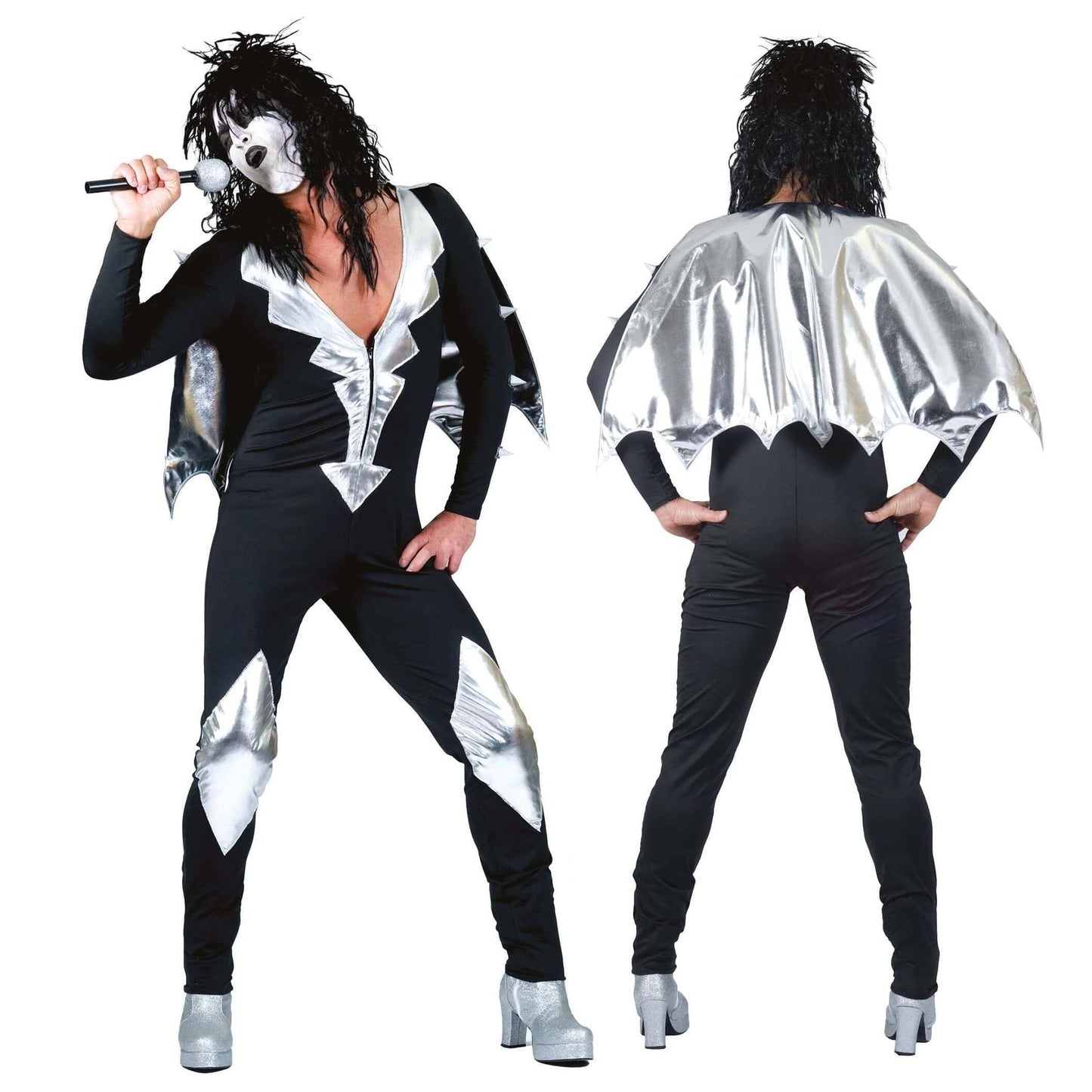 Glam Rock Jumpsuit Male KISS Costume 1