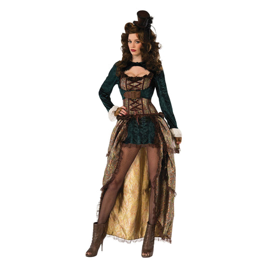 Madame Steampunk Costume Adult Female Uk Size 10 14 1