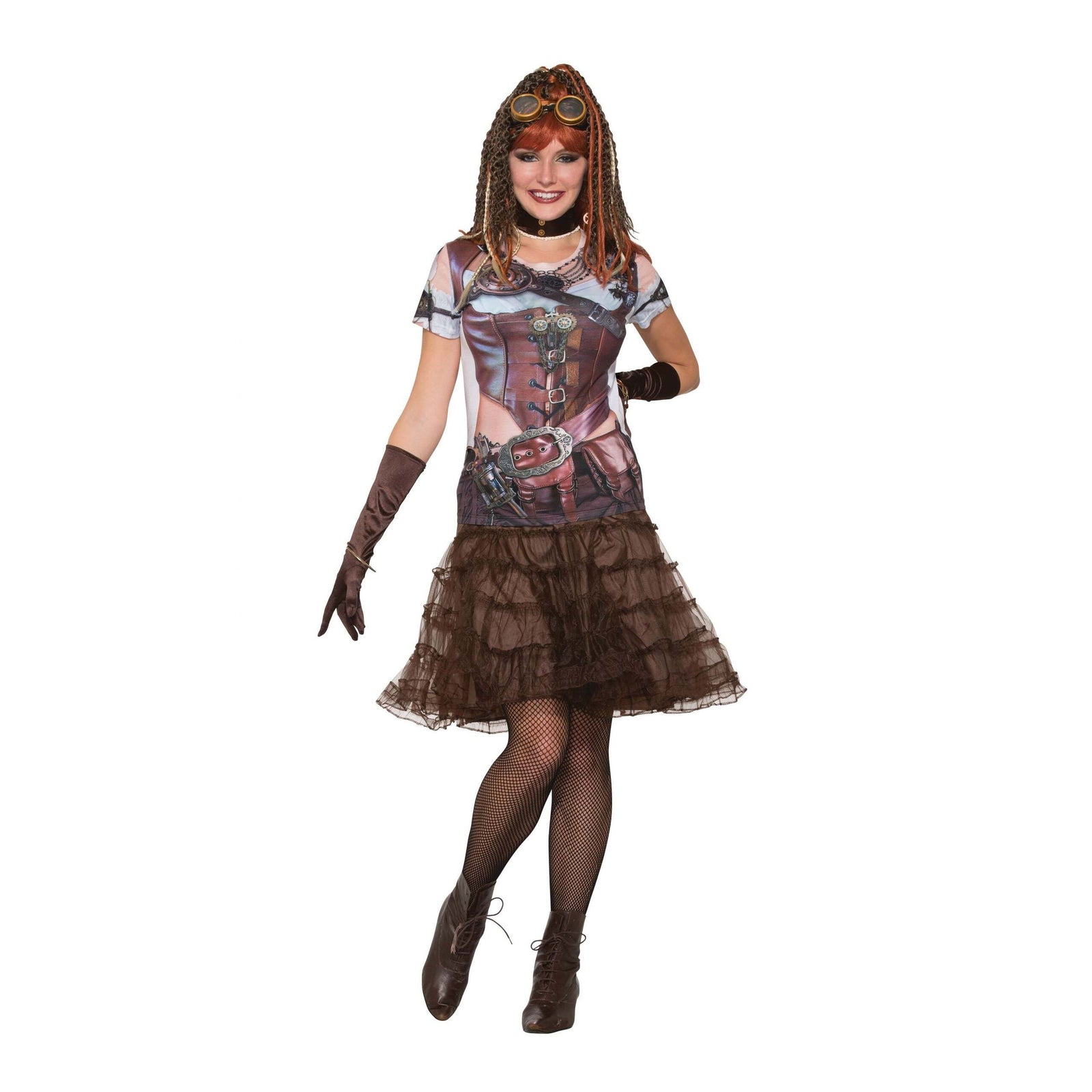 3D Printed T-Shirt Steampunk Gal UK Size 10-14 1